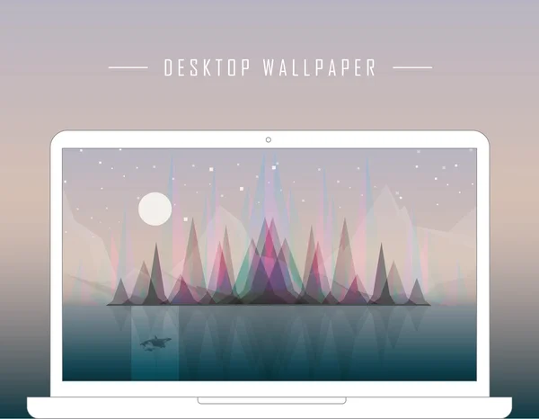 Resumen aurora boreal auroras boreales auroras boreales — Vector de stock