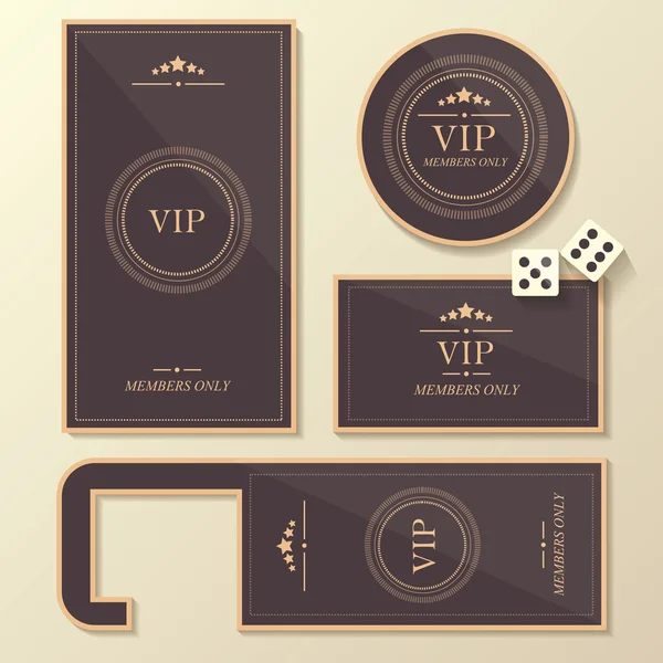 Vip club membership card labels — Stock Illustration Vip club membership card labels Stock Illustration