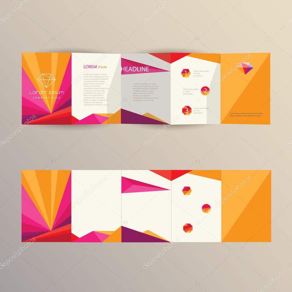 Modern colorful brochure template