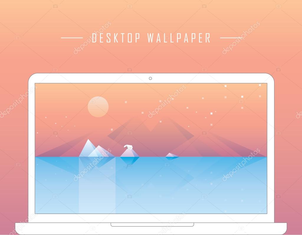 Contemporary conceptual geometric desktop wallpaper
