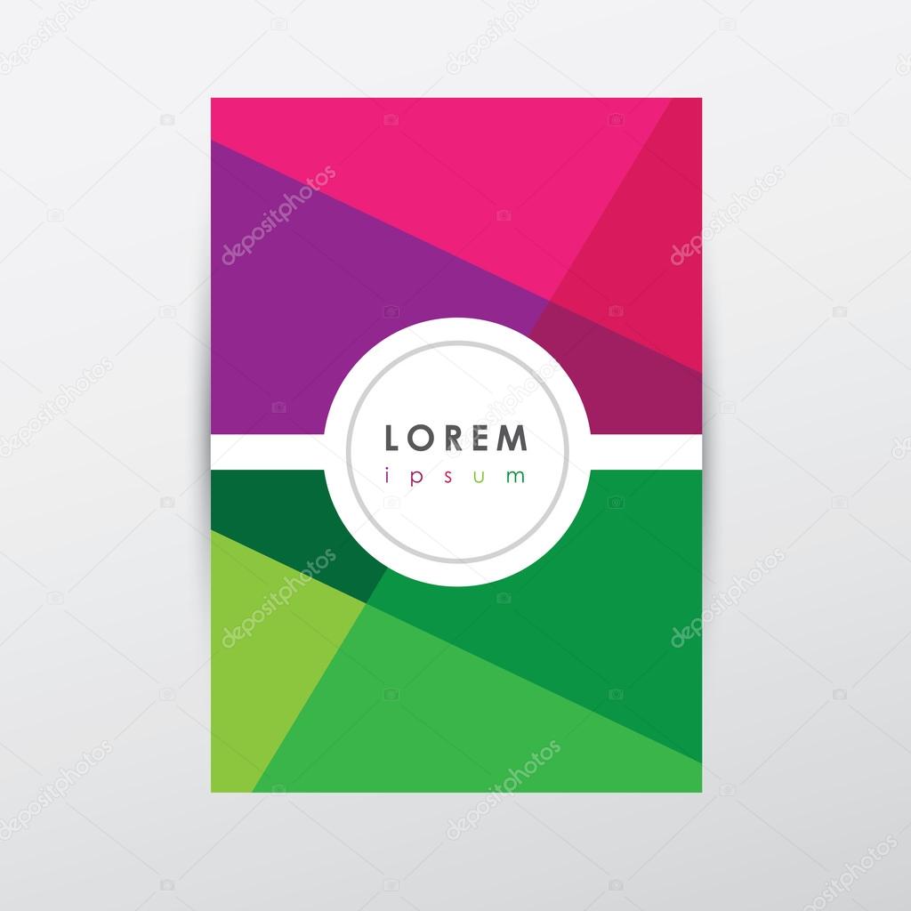 Letter o logo style cover brochure and letterhead template design mockup set for business presentations