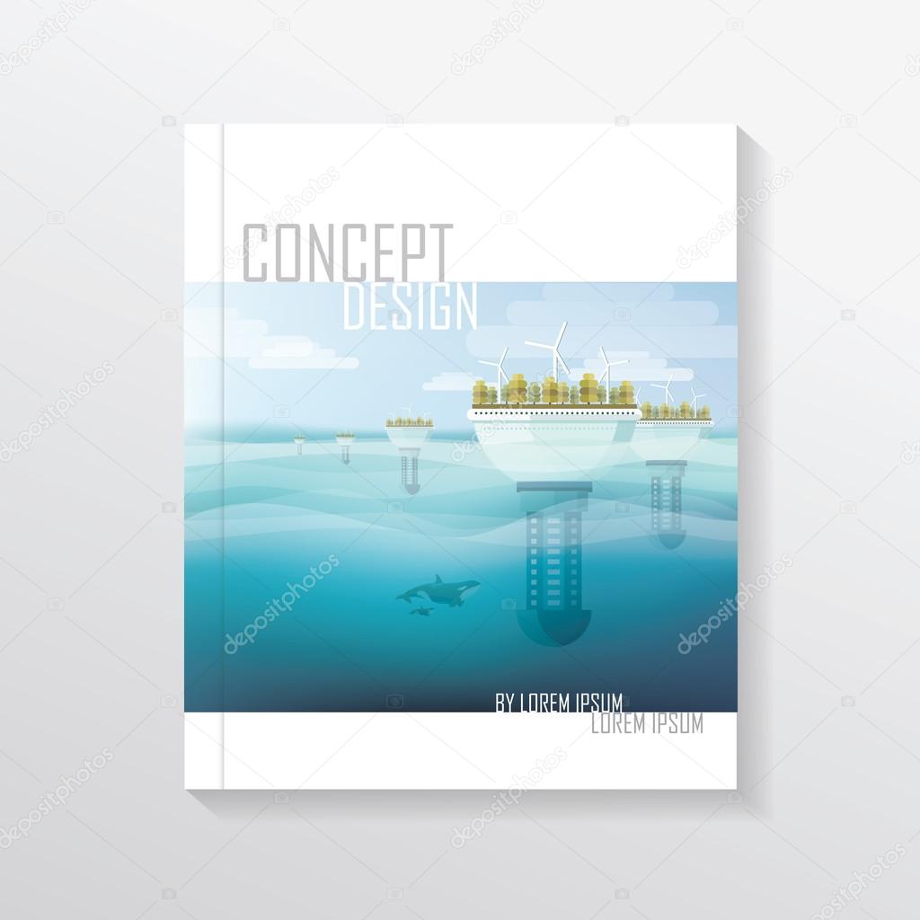 eco friendly city concept brochure