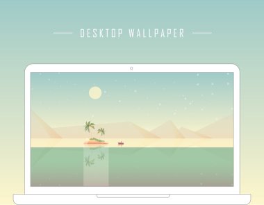 Geometrik minimalist bilgisayar masaüstü duvar kağıdı