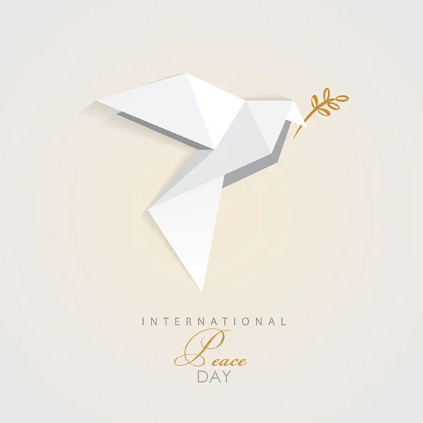 Peace day dove — Stock Vector