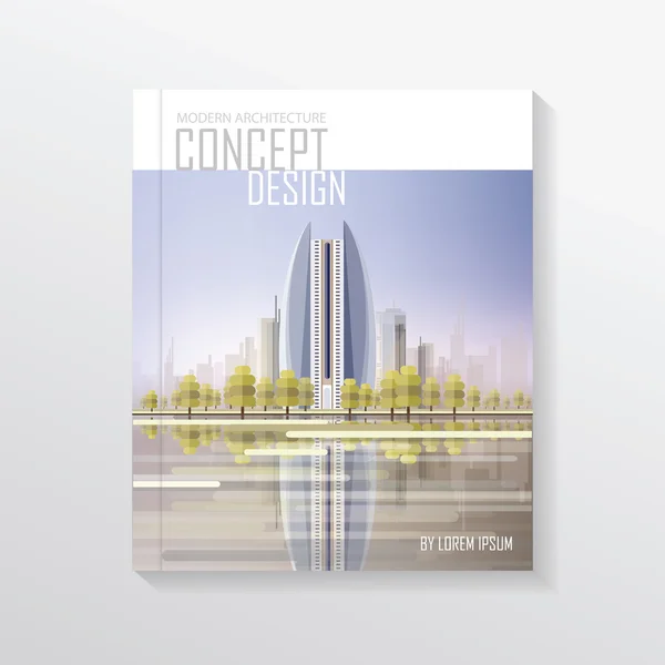 Nachlass architektur konzept design buch — Stockvektor