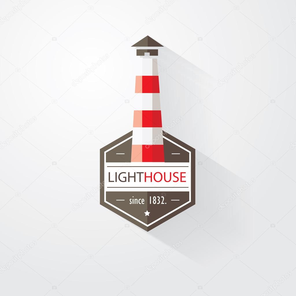 Lighthouse logo element design