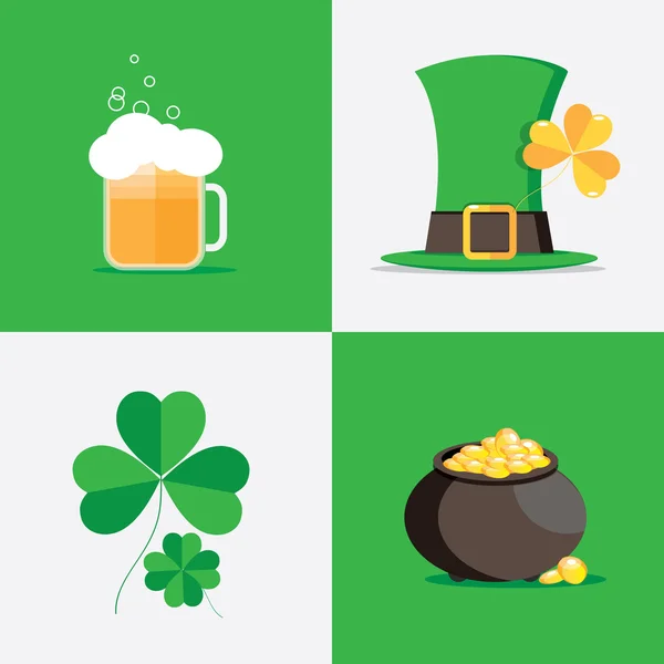 Irlanda st. patricks día símbolos — Archivo Imágenes Vectoriales