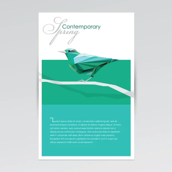 Couverture brochure printemps — Image vectorielle