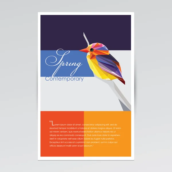 Couverture brochure printemps — Image vectorielle