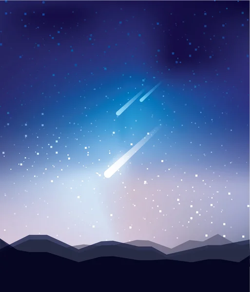 Meteor shower Vector Art Stock Images | Depositphotos