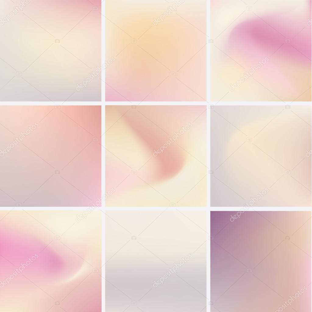 Soft blurred background set