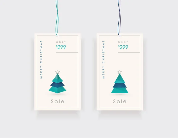 Weihnachtsverkauf label design set — Stockvektor