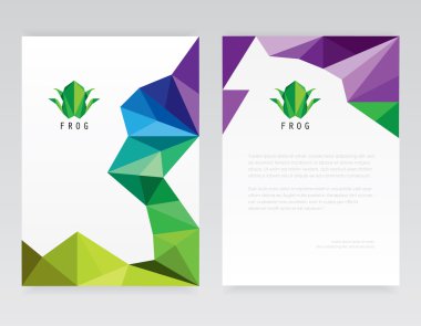 frog logo design elements clipart
