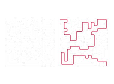 Vektör oyun labyrinth.