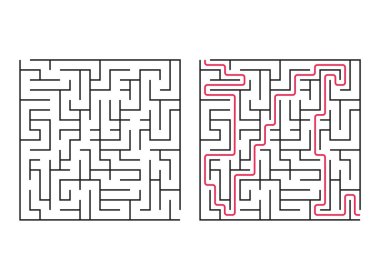 Vektör oyun labyrinth.