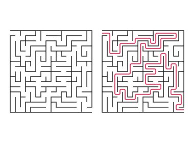 Vektör oyun labyrinth.