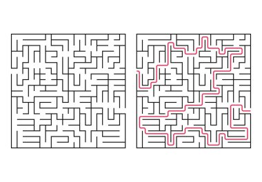 Vektör oyun labyrinth.