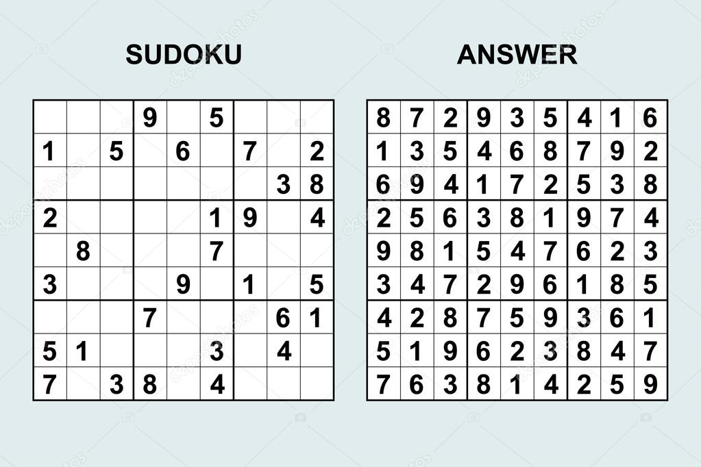 Vector sudoku with answer.