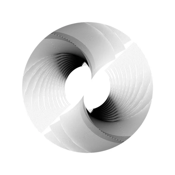 Abstrato Linhas Meio Tom Círculo Fundo Padrão Dinâmico Geométrico — Fotografia de Stock