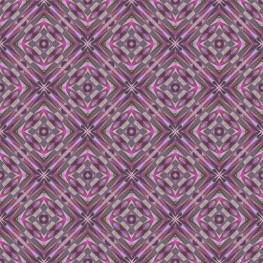 Geometrik dikişsiz desen, soyut renkli arkaplan, modaya uygun süs, küçük şekiller, kumaş, tekstil, dekorasyon için vektör dokusu.