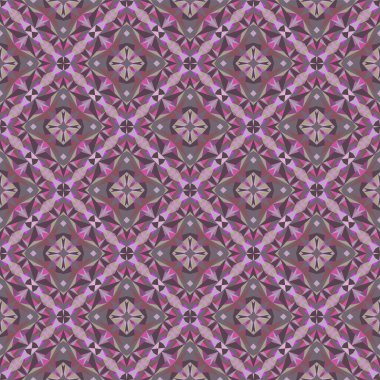 Geometrik dikişsiz desen, soyut renkli arkaplan, modaya uygun süs, küçük şekiller, kumaş, tekstil, dekorasyon için vektör dokusu.