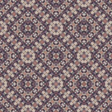 Geometrik dikişsiz desen, süs, soyut renkli arkaplan, moda baskısı, tekstil, kumaş, duvar kağıdı, dekorasyon için vektör dokusu.