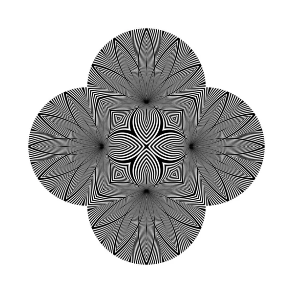 Geometrisches Muster Abstrakte Halbtonlinien Hintergrund Vektordesign Element — Stockvektor