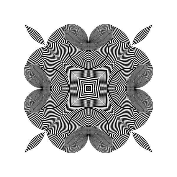 Geometrisches Dynamisches Muster Halbtonlinien Schwarzer Und Weißer Hintergrund Vektor Modernes — Stockvektor