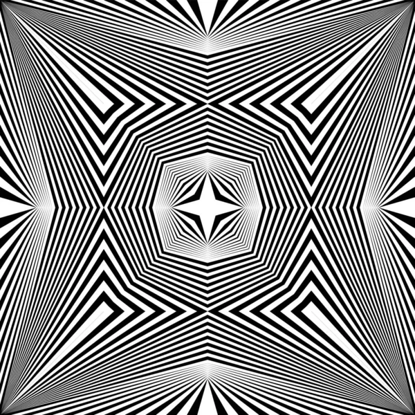 Геометрический Динамический Узор Половинчатый Черно Белый Фон Векторный Современный Элемент — стоковый вектор