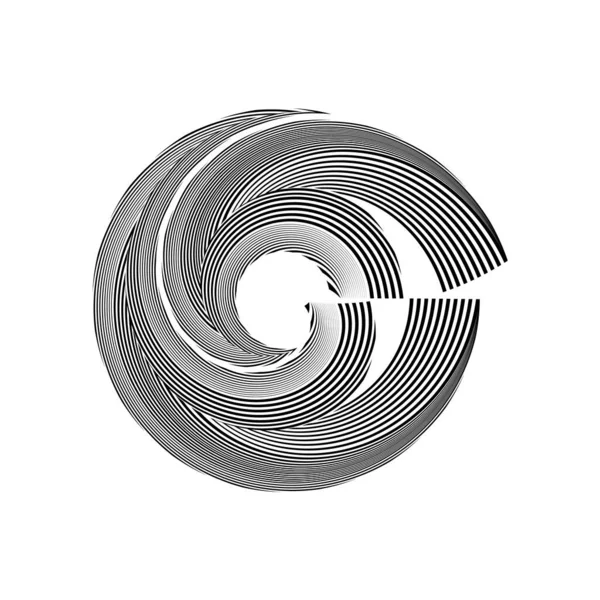 Kreativ Cirkel Bakgrund Modern Skylt Symbol Emblem Geometriska Dynamiska Mönster — Stock vektor
