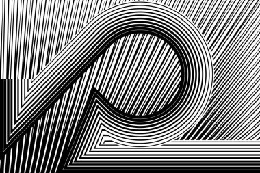 Soyut yarım ton çizgileri arka plan, geometrik dinamik desen, vektör modern tasarım dokusu.