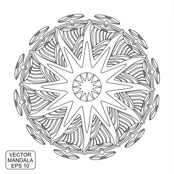 Hintergrund mit Mandala-Ornament. — Stockvektor