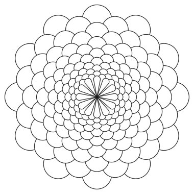 arka plan ile mandala süsleme.