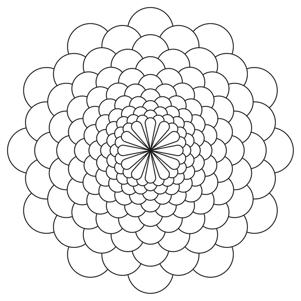 Hintergrund mit Mandala-Ornament. — Stockvektor