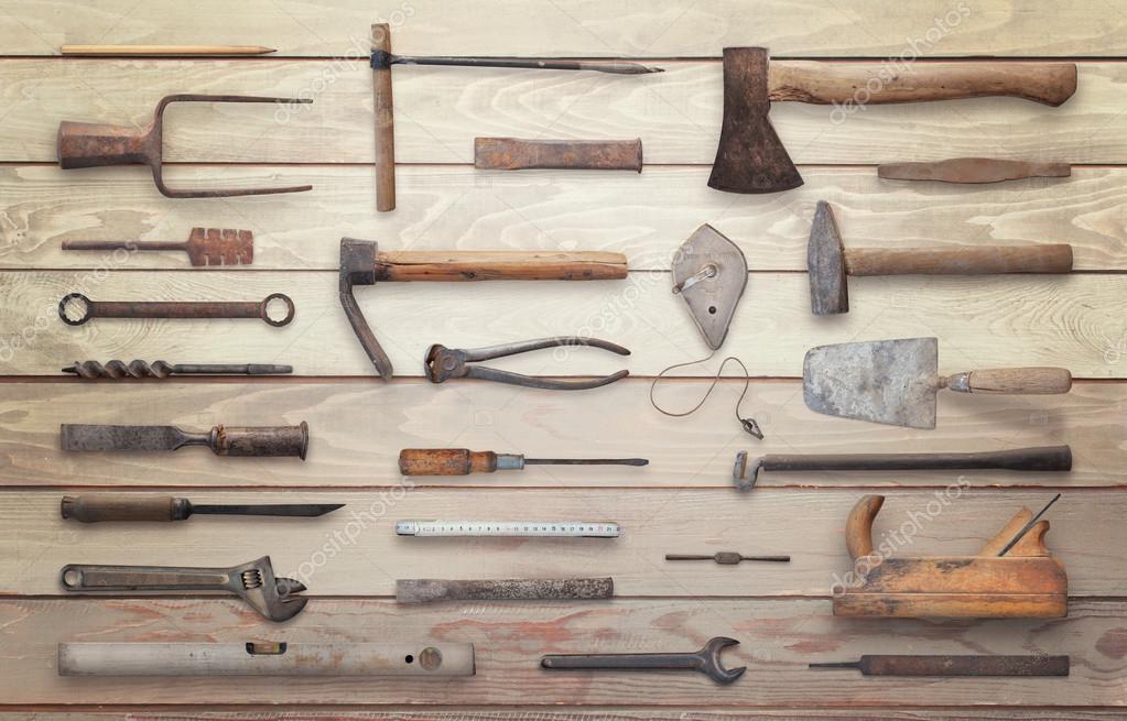 Fotos: herramientas de madera | Antiguas herramientas de mesa de madera