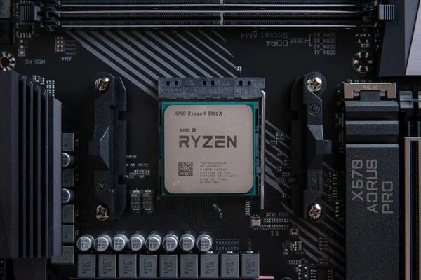 Sarajevo Bosnia Herzegovina December 2020 Amd Ryzen 5900X Processor Am4 — Stock Photo, Image