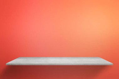 Arkaplanda kırmızı duvar olan boş tablo