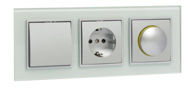 Soket, şalter, güvenli, izole