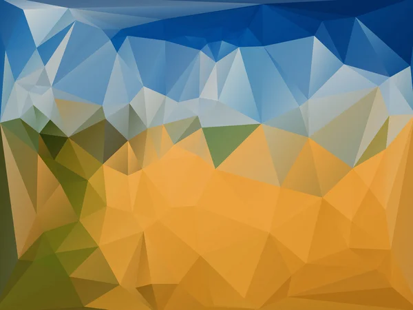 Yellow-blue polygonal background — Stock Photo, Image