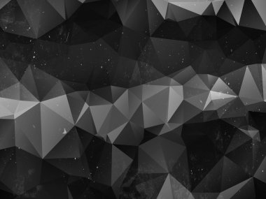 Siyah ve beyaz çokgen arka plan