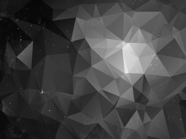 Siyah ve beyaz çokgen arka plan