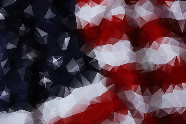 July 4th Polygon Background — Stock Photo, Image