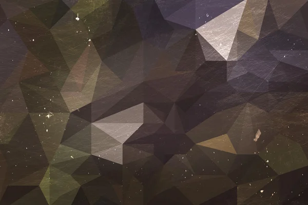 セピア色のポリゴン背景 — ストック写真