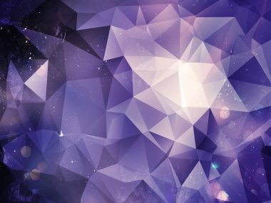 Menekşe çokgen arka plan