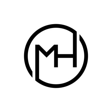 mh logo tasarım şablonu vektörü