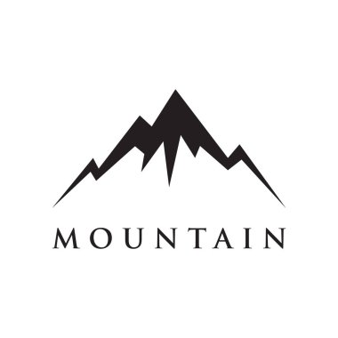dağ logosu tasarım şablonu vektörü
