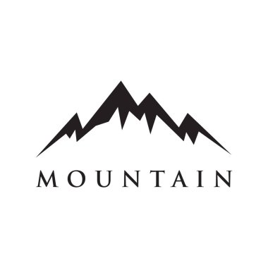 dağ logosu tasarım şablonu vektörü