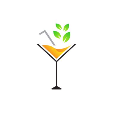 meyve suyu logosu tasarım şablonu vektörü