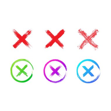 x grunge logo tasarım şablonu vektörü