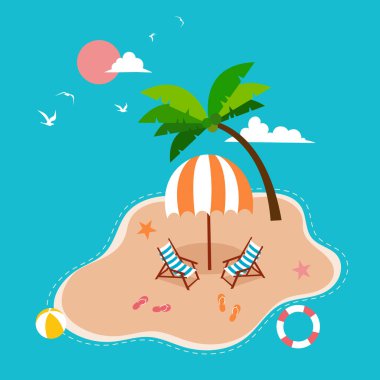 Yaz Vektörü posteri, bayrak Yaz seyahati.